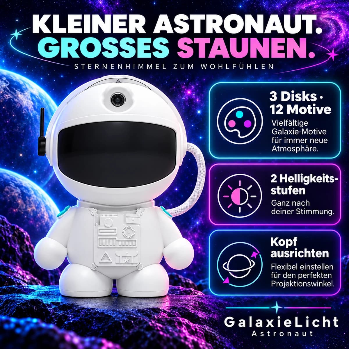 Mały astronauta. Wielki zachwyt. · GalaxieLicht Astronaut