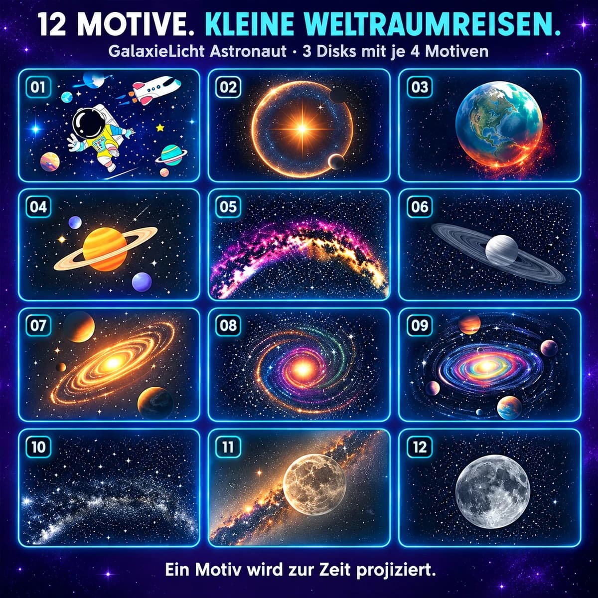 Dwanaście motywów do odkrycia. · GalaxieLicht Astronaut