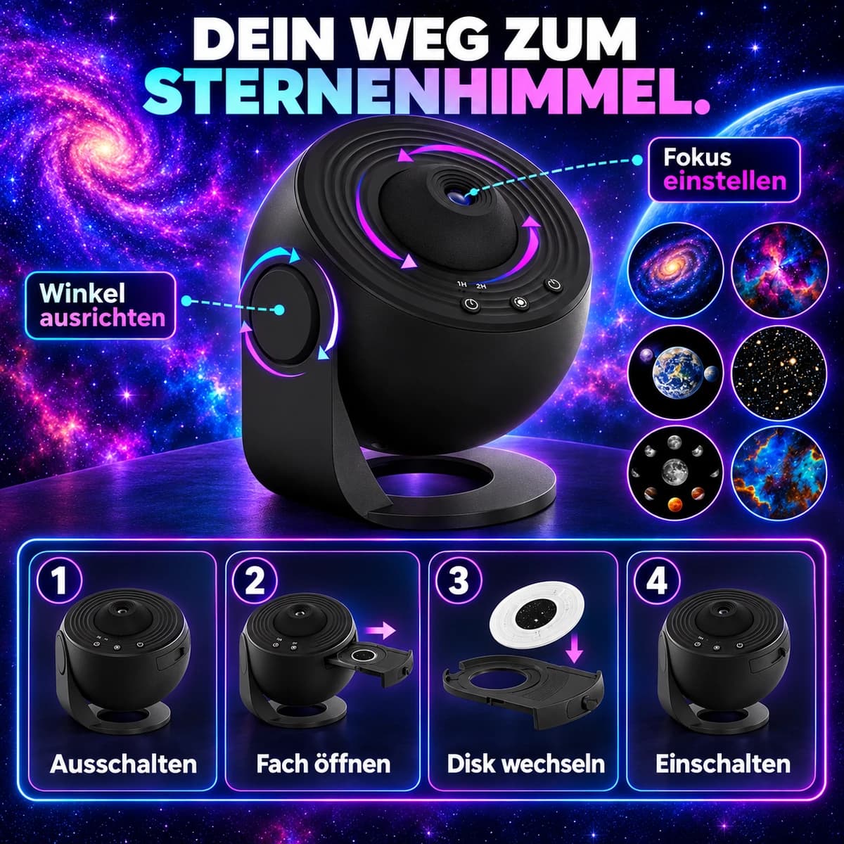 Wybierz motyw. Ustaw ostrość. · GalaxieLicht Classic