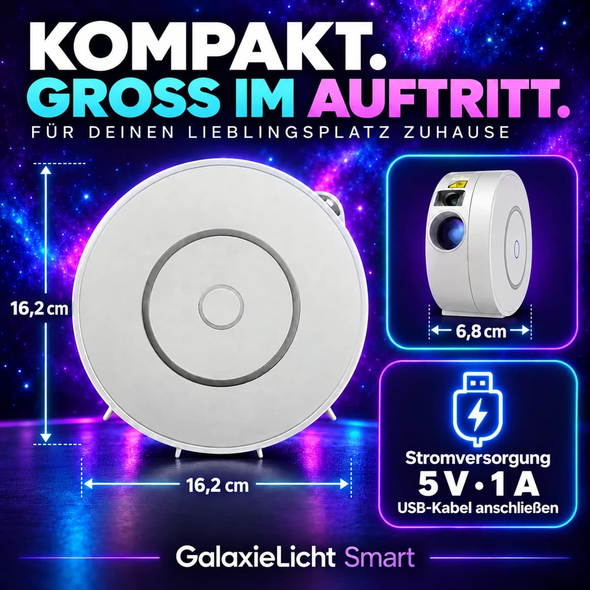Kompaktowy na komodzie. · GalaxieLicht Smart