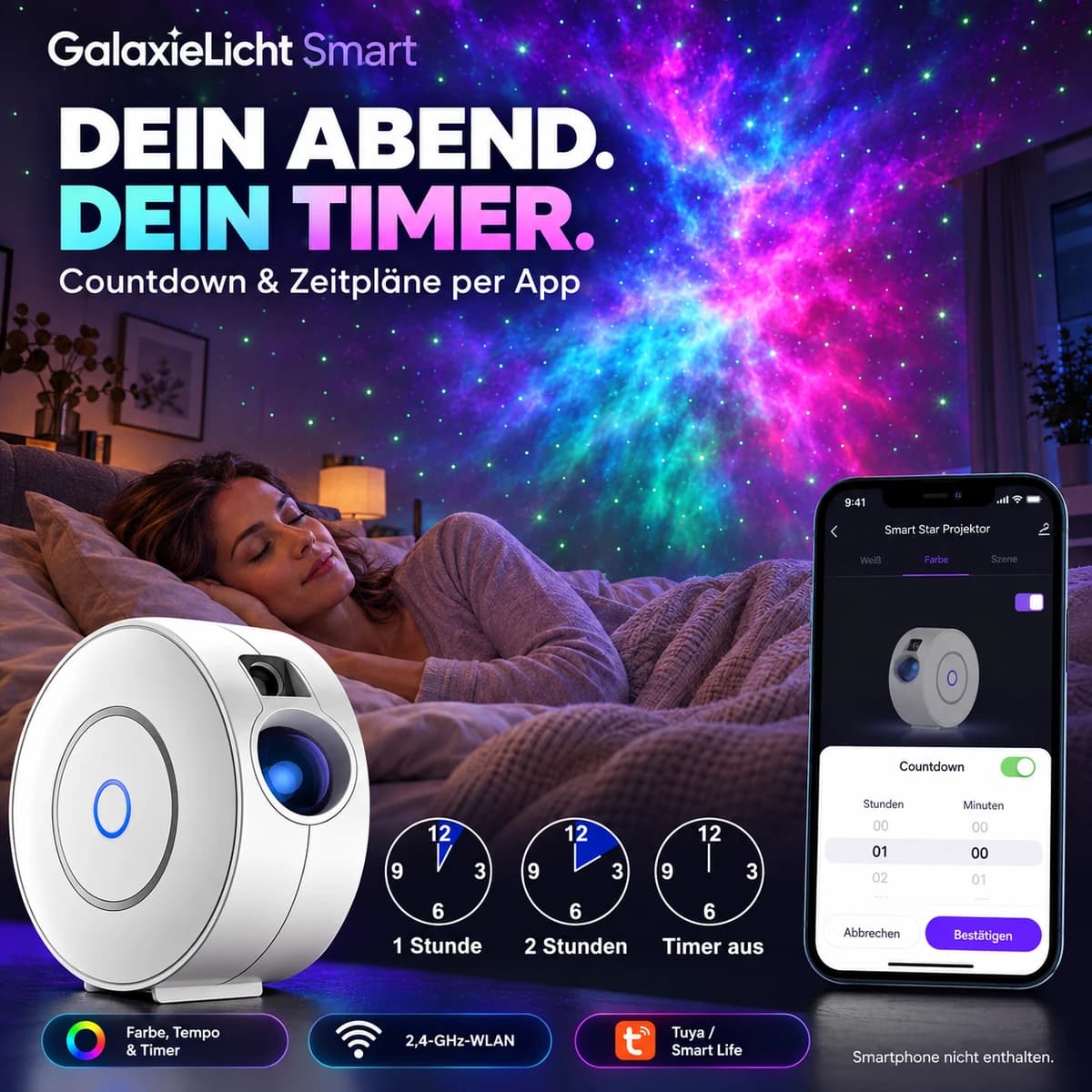 Zaplanuj swój wieczór. · GalaxieLicht Smart